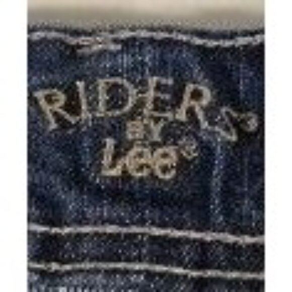 Riders By Lee Womens Jeans 16W Mid-Rise Stretch Denim Blue - Picture 3 of 6